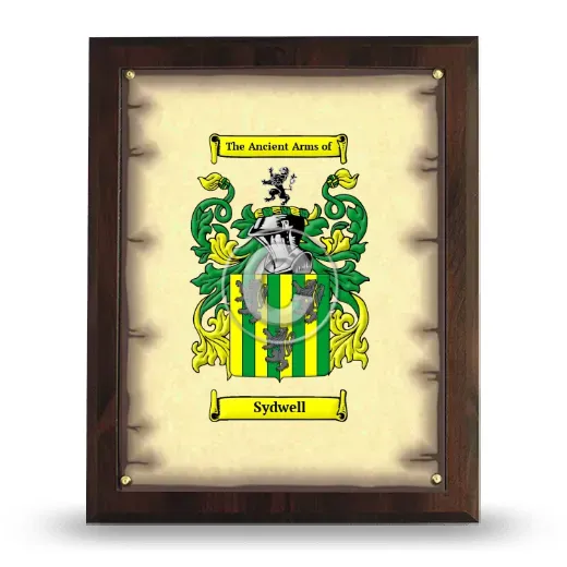 Sydwell Coat of Arms Plaque