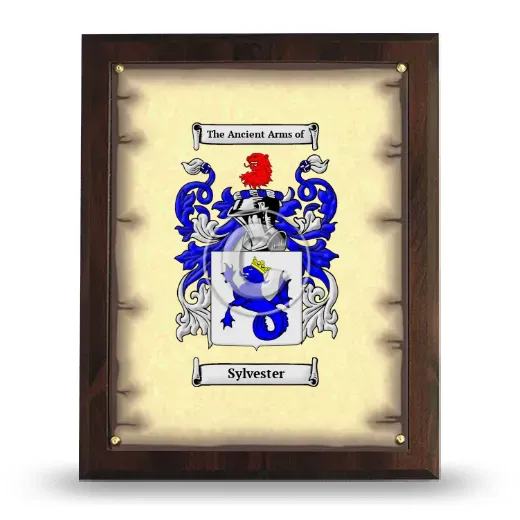 Sylvester Coat of Arms Plaque