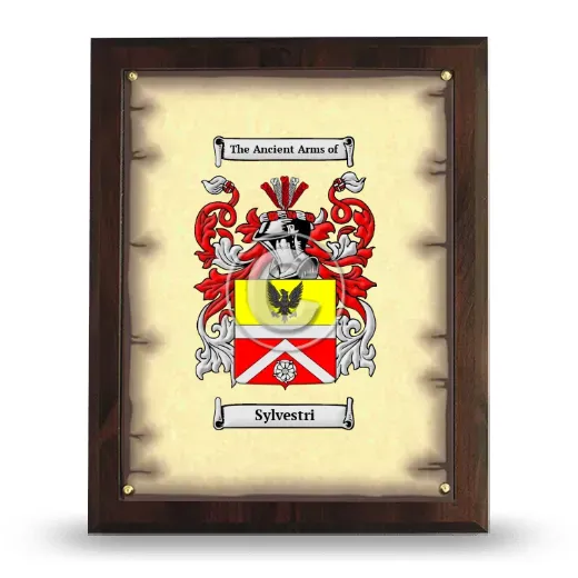 Sylvestri Coat of Arms Plaque