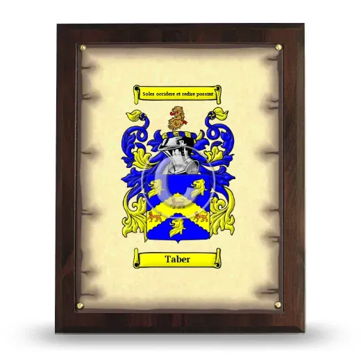 Taber Coat of Arms Plaque