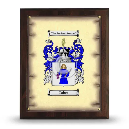 Taber Coat of Arms Plaque