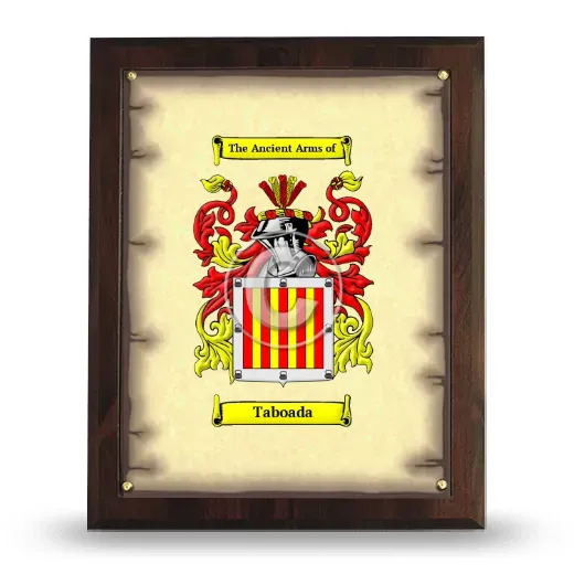 Taboada Coat of Arms Plaque
