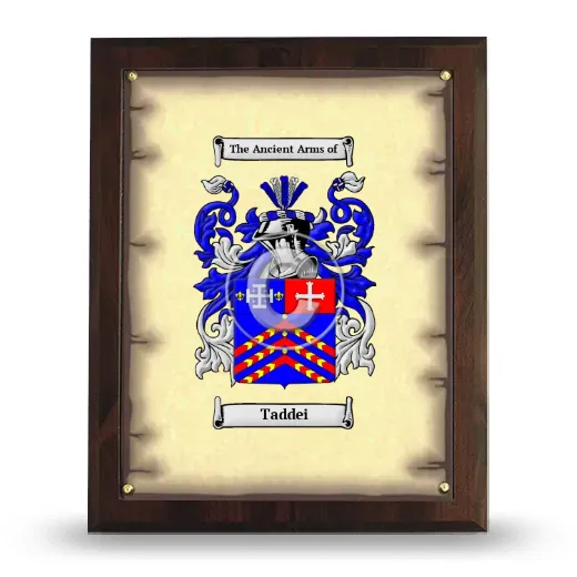 Taddei Coat of Arms Plaque