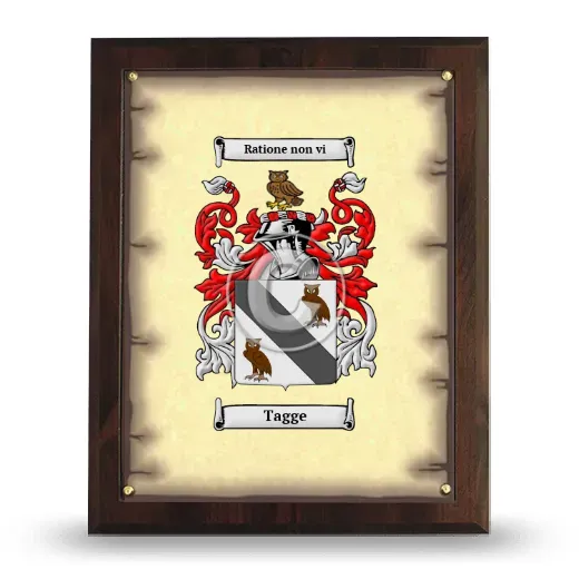 Tagge Coat of Arms Plaque