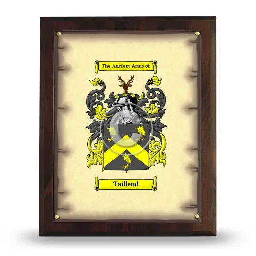 Taillend Coat of Arms Plaque