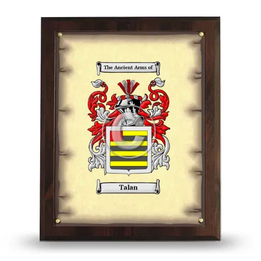 Talan Coat of Arms Plaque