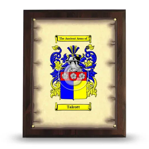 Talcott Coat of Arms Plaque