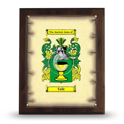 Talir Coat of Arms Plaque