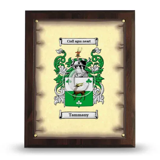 Tammany Coat of Arms Plaque