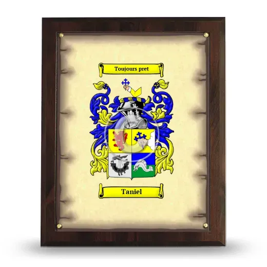 Taniel Coat of Arms Plaque