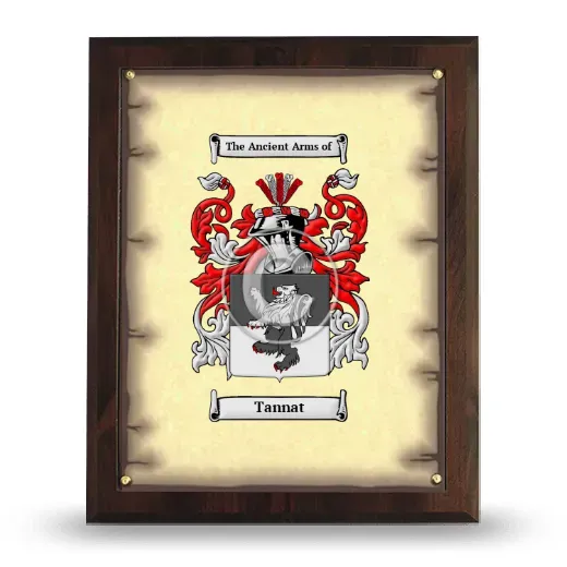 Tannat Coat of Arms Plaque
