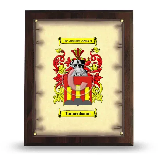 Tannenbaum Coat of Arms Plaque