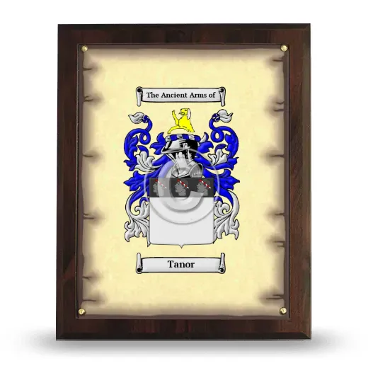 Tanor Coat of Arms Plaque