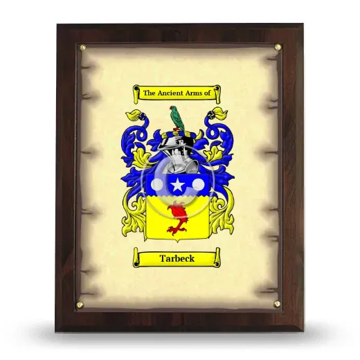 Tarbeck Coat of Arms Plaque