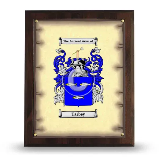 Tarbey Coat of Arms Plaque