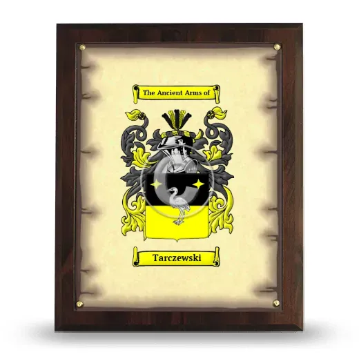 Tarczewski Coat of Arms Plaque