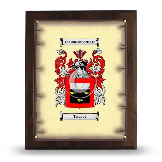 Tasset Coat of Arms Plaque