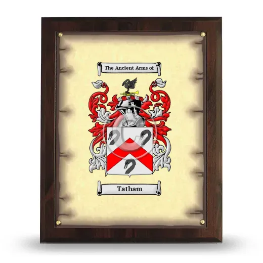 Tatham Coat of Arms Plaque