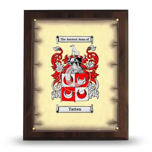Tatten Coat of Arms Plaque