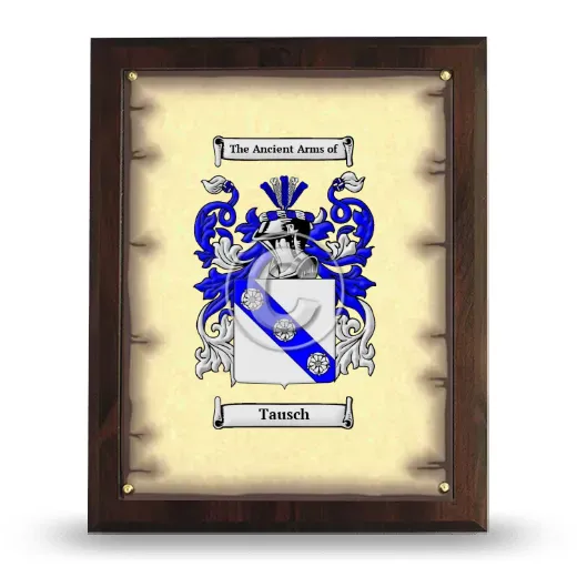 Tausch Coat of Arms Plaque