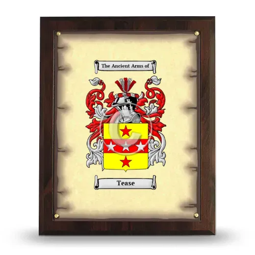 Tease Coat of Arms Plaque