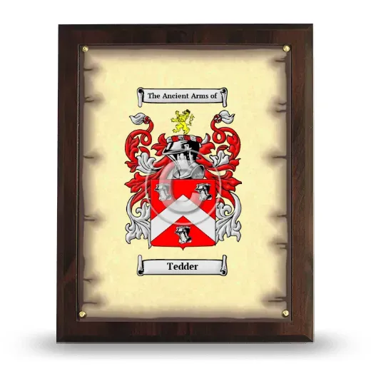Tedder Coat of Arms Plaque