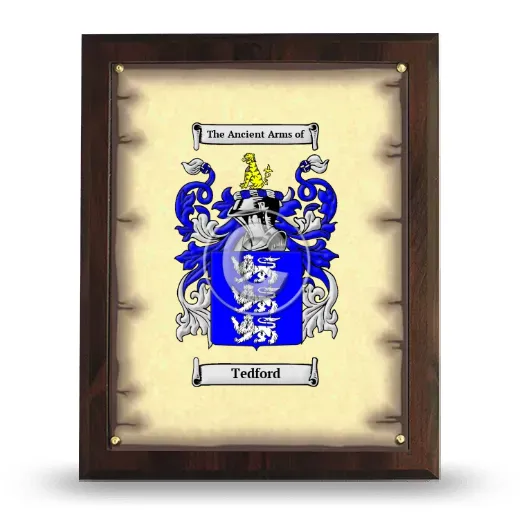 Tedford Coat of Arms Plaque