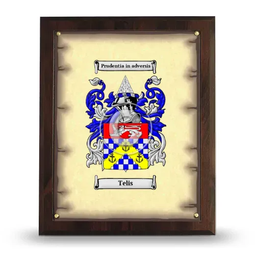 Telis Coat of Arms Plaque