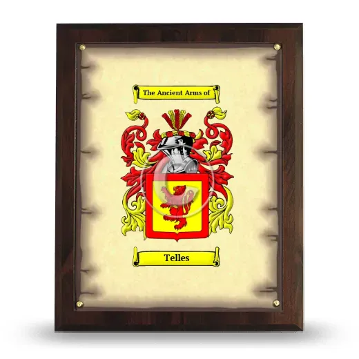 Telles Coat of Arms Plaque