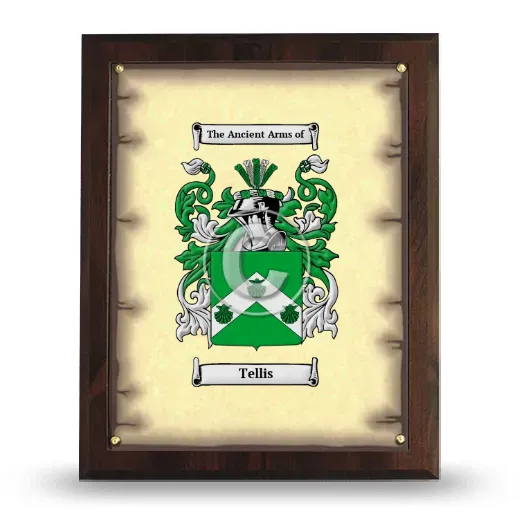 Tellis Coat of Arms Plaque