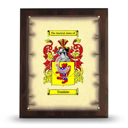 Tenôrio Coat of Arms Plaque
