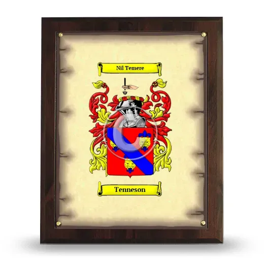 Tenneson Coat of Arms Plaque