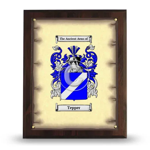 Tepper Coat of Arms Plaque