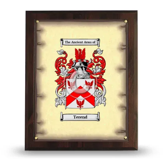 Terend Coat of Arms Plaque