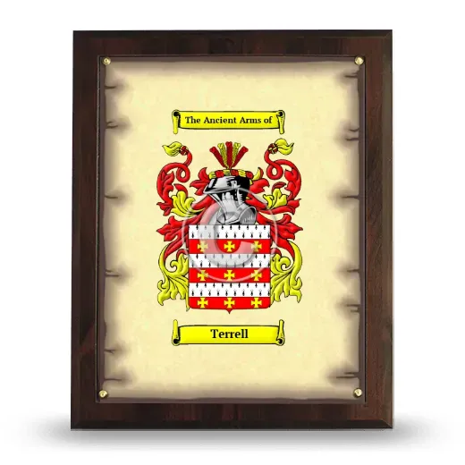Terrell Coat of Arms Plaque