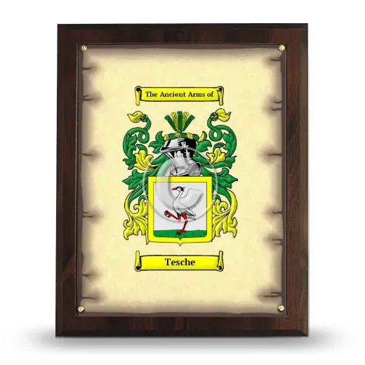 Tesche Coat of Arms Plaque