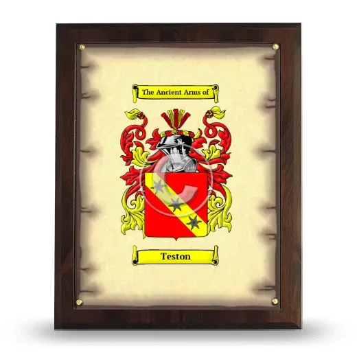 Teston Coat of Arms Plaque