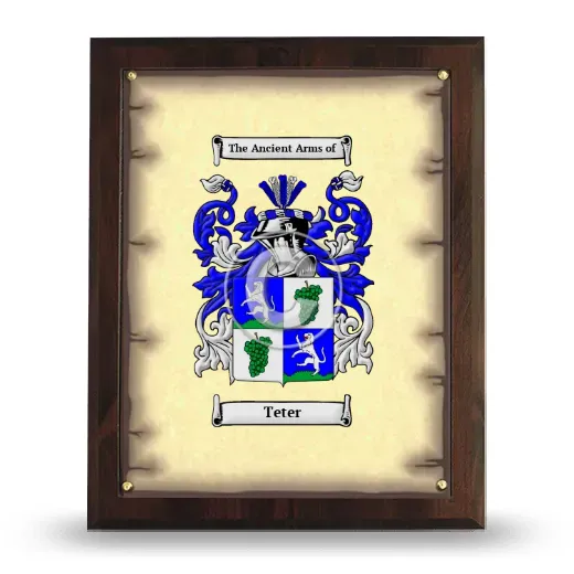 Teter Coat of Arms Plaque