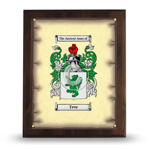 Teve Coat of Arms Plaque