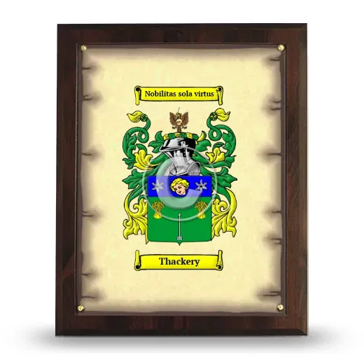 Thackery Coat of Arms Plaque