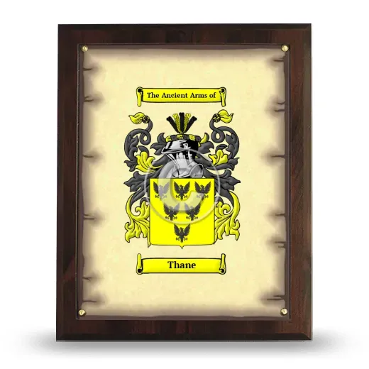 Thane Coat of Arms Plaque