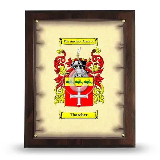 Thatcher Coat of Arms Plaque