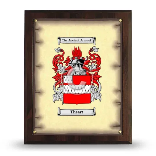Theart Coat of Arms Plaque