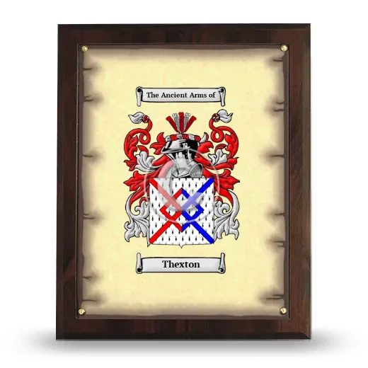Thexton Coat of Arms Plaque