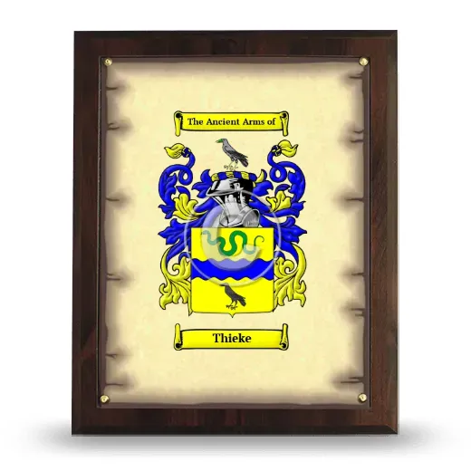 Thieke Coat of Arms Plaque