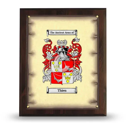 Thien Coat of Arms Plaque