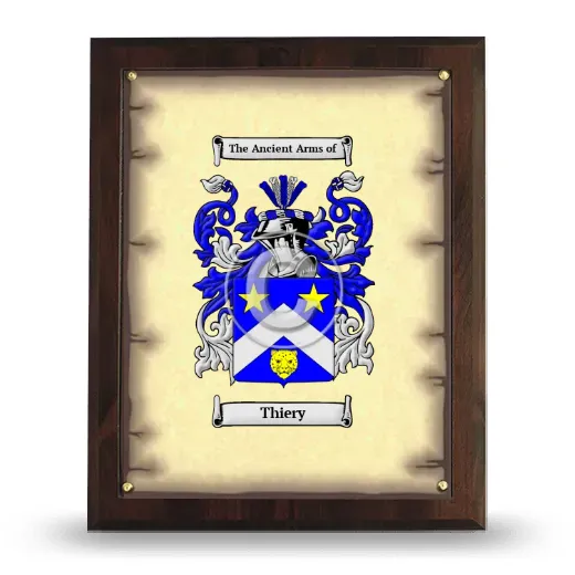 Thiery Coat of Arms Plaque