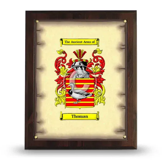 Thoman Coat of Arms Plaque