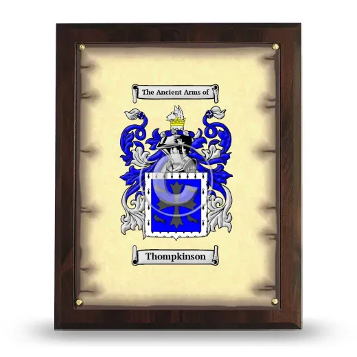 Thompkinson Coat of Arms Plaque