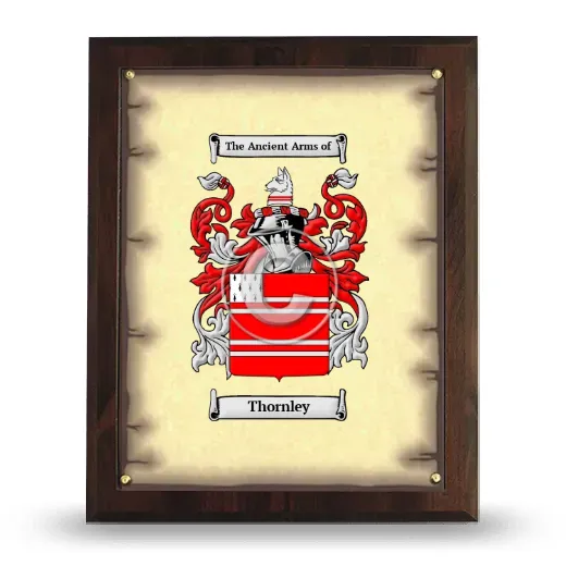 Thornley Coat of Arms Plaque